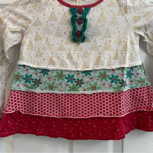 Matilda Jane Choose Your Own Path Yuletide Memories Tunic Top - Size 6 - EUC - Picture 4 of 9